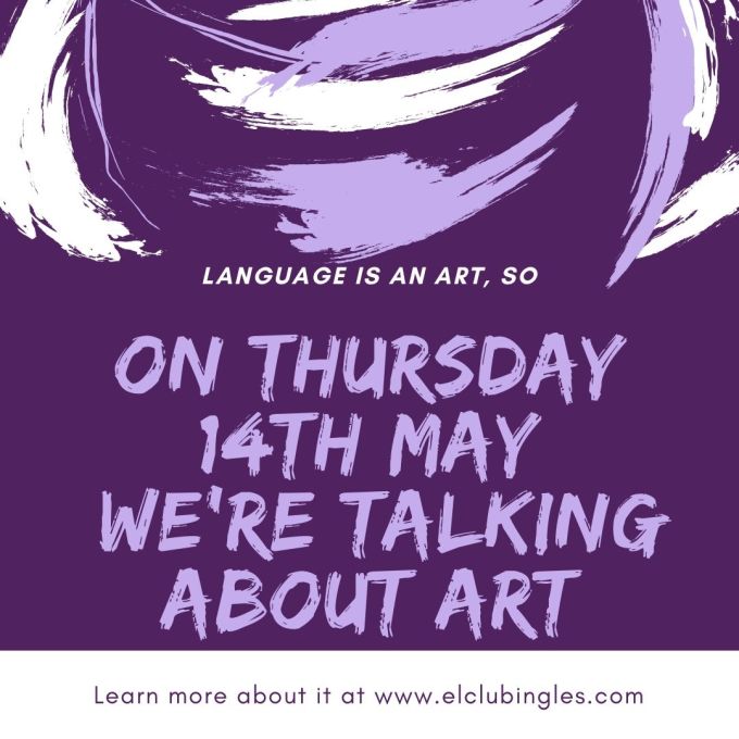 SO ON THURSDAY WE'RE TALKING ABOUT ART